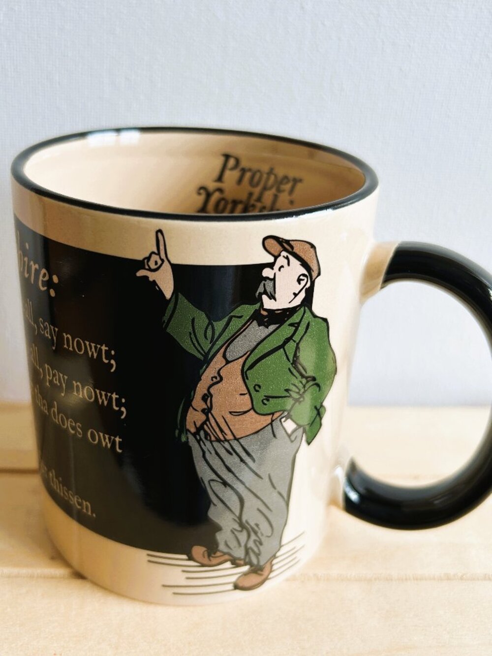 Proper Yorkshire Vintage Mug, Made in England